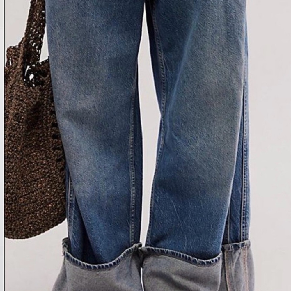 Free People final countdown low rise cuffed boyfriend jeans size 26 - Picture 10 of 11